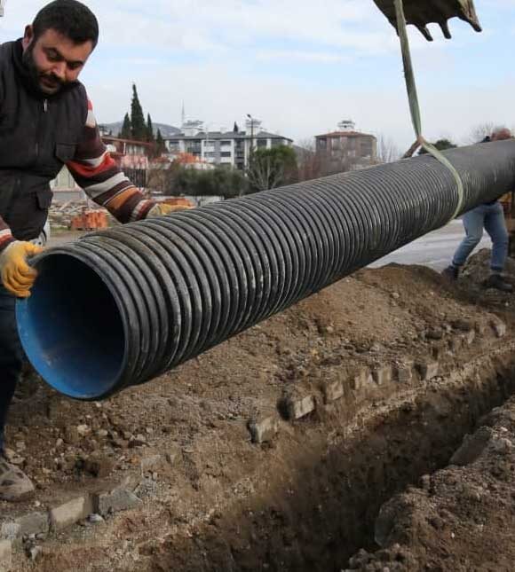 Yağmur Suyu Hattı Kazısı