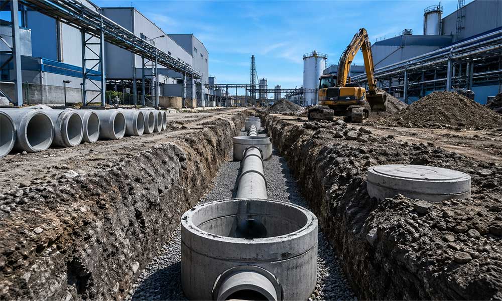 fabrika altyapı kanalizasyon işleri