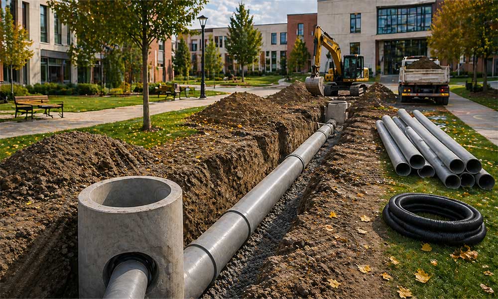 kampüs altyapı tünel drenaj işleri