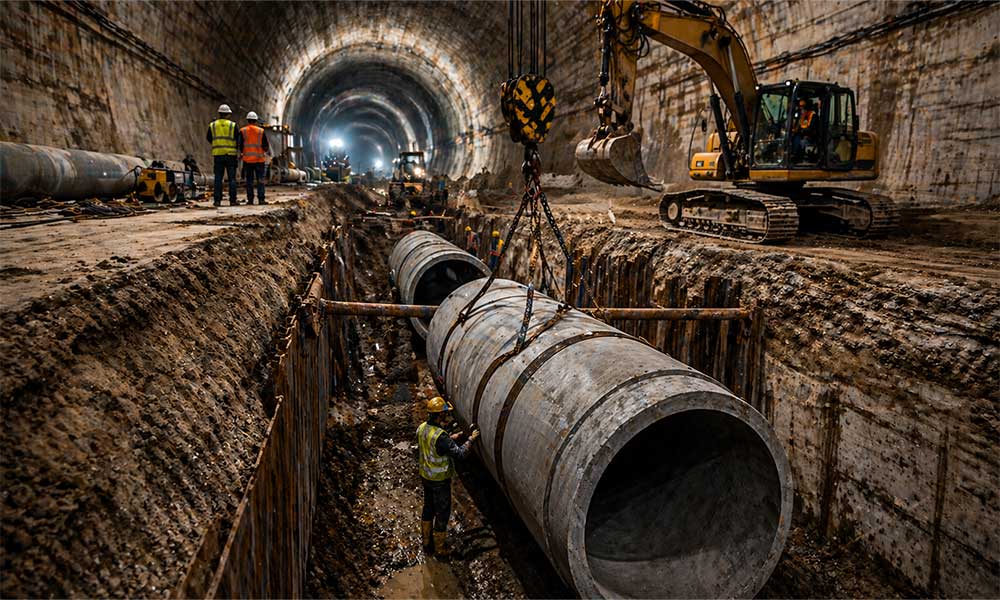 kanalizasyon kazısı uygulama