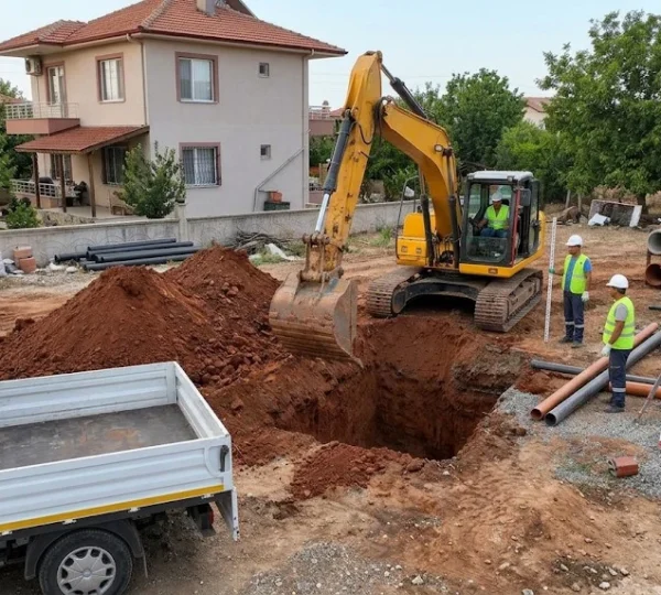 Logar gövdesi yerleştirme hazırlığı